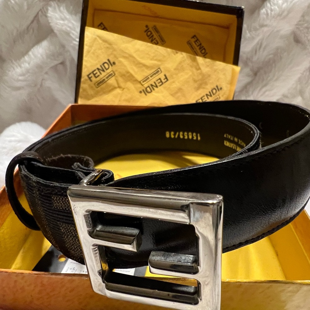 Fendi Zucca belt